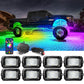 C2 Max RGB+IC Chasing Color Rock Lights Kit, 2-24 Pods, IP68 Waterproof