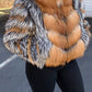 Faux Fox Fur Patchwork Jacket