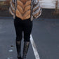 Faux Fox Fur Patchwork Jacket